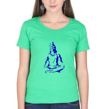 Load image into Gallery viewer, Mahakal Mahadev Bholenath Shiva Shivji T-Shirt for Women-flag green-Ektarfa.online
