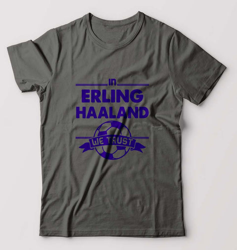 Erling Haaland T-Shirt for Men-Charcoal-Ektarfa.online