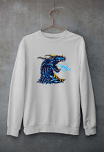 Load image into Gallery viewer, Dragon Unisex Sweatshirt for Men/Women-S(40 Inches)-Grey Melange-Ektarfa.online
