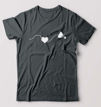 Load image into Gallery viewer, Badminton T-Shirt for Men-S(38 Inches)-Steel grey-Ektarfa.online
