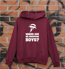 Load image into Gallery viewer, PUBG Where Are We Dropping Boys Unisex Hoodie for Men/Women-Maroon-Ektarfa.online
