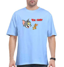 Load image into Gallery viewer, Tom and Jerry Oversized T-Shirt for Men-Baby Blue-Ektarfa.online
