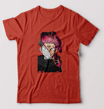 Load image into Gallery viewer, Sukuna Anime T-Shirt for Men-Brick Red-Ektarfa.online
