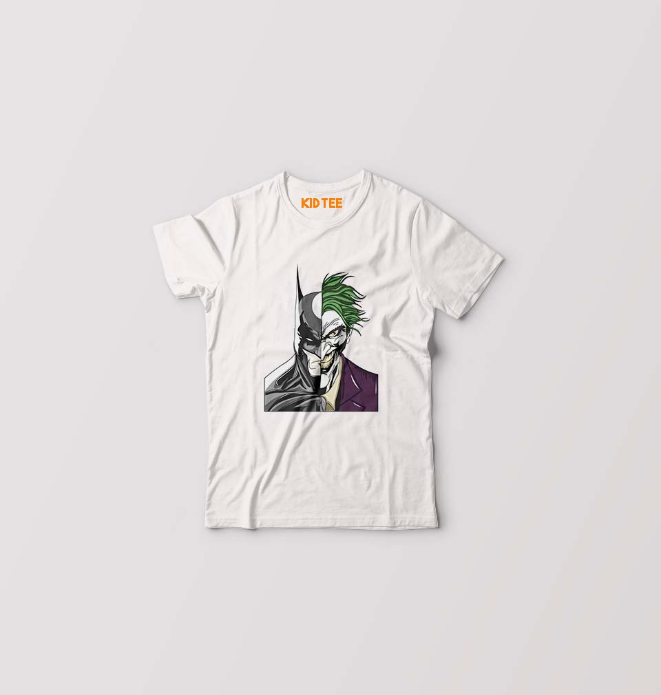 Batman Joker Kids T-Shirt for Boy/Girl-0-1 Year(20 Inches)-White-Ektarfa.online