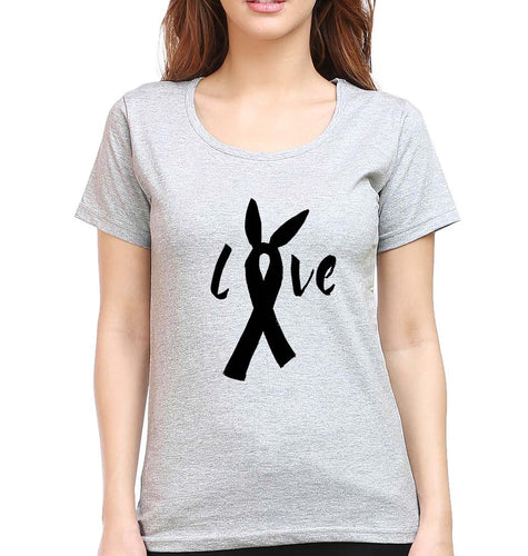 Ariana Grande T-Shirt for Women-Grey Melange-Ektarfa.online