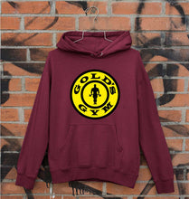 Load image into Gallery viewer, Gold&#39;s Gym Unisex Hoodie for Men/Women-S(40 Inches)-Maroon-Ektarfa.online
