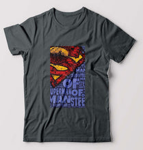 Load image into Gallery viewer, Superman Superhero T-Shirt for Men-Charcoal-Ektarfa.online
