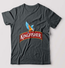 Load image into Gallery viewer, Kingfisher T-Shirt for Men-S(38 Inches)-Steel grey-Ektarfa.online
