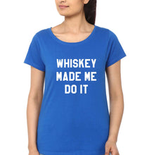 Load image into Gallery viewer, Whiskey T-Shirt for Women-XS(32 Inches)-Royal Blue-Ektarfa.online
