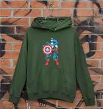 Load image into Gallery viewer, Captain America Unisex Hoodie for Men/Women-S(40 Inches)-Dark Green-Ektarfa.online
