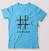 Load image into Gallery viewer, Louis Tomlinson T-Shirt for Men-S(38 Inches)-Light Blue-Ektarfa.online
