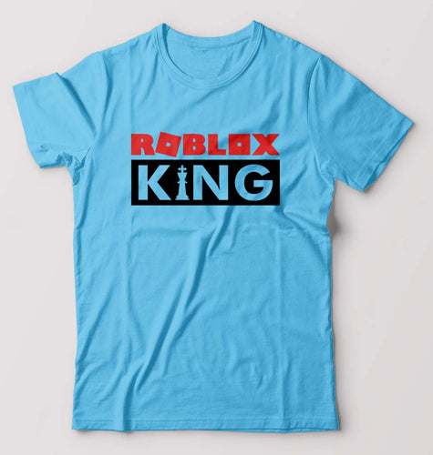 Roblox T-Shirt for Men-Light Blue-Ektarfa.online