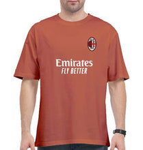 Load image into Gallery viewer, A.C. Milan 2021-22 Oversized T-Shirt for Men-Coral-Ektarfa.online
