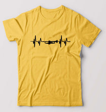 Load image into Gallery viewer, Trumpet Love T-Shirt for Men-Golden Yellow-Ektarfa.online
