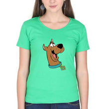 Load image into Gallery viewer, Scooby Doo T-Shirt for Women-XS(32 Inches)-flag green-Ektarfa.online
