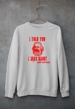 Load image into Gallery viewer, Karl Marx Unisex Sweatshirt for Men/Women-Grey Melange-Ektarfa.online
