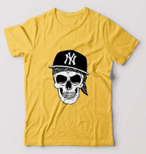 Load image into Gallery viewer, Hip Hop Skull NY T-Shirt for Men-Golden Yellow-Ektarfa.online
