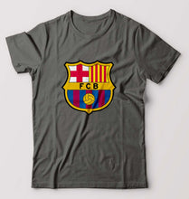 Load image into Gallery viewer, Barcelona T-Shirt for Men-S(38 Inches)-Charcoal-Ektarfa.online
