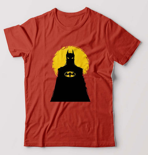 Batman Superhero T-Shirt for Men-Brick Red-Ektarfa.online
