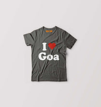 Load image into Gallery viewer, I Love Goa Kids T-Shirt for Boy/Girl-Charcoal-Ektarfa.online
