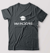 Load image into Gallery viewer, IIM I Indore T-Shirt for Men-S(38 Inches)-Steel grey-Ektarfa.online

