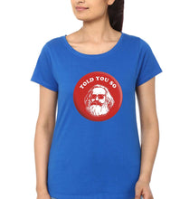 Load image into Gallery viewer, Karl Marx T-Shirt for Women-Royal Blue-Ektarfa.online

