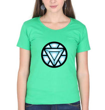 Load image into Gallery viewer, ARC REACTOR Iron Man Superhero T-Shirt for Women-XS(32 Inches)-flag green-Ektarfa.online
