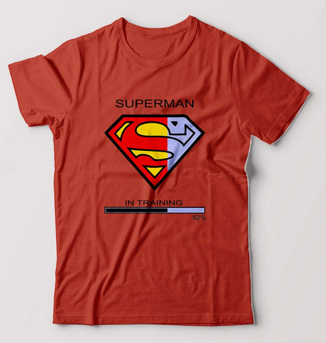 Superman Gym T-Shirt for Men-Brick Red-Ektarfa.online