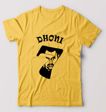 Load image into Gallery viewer, MS Dhoni (MSD) T-Shirt for Men-Golden Yellow-Ektarfa.online
