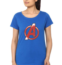 Load image into Gallery viewer, Avengers T-Shirt for Women-XS(32 Inches)-Royal Blue-Ektarfa.online
