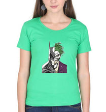 Load image into Gallery viewer, Batman Joker T-Shirt for Women-XS(32 Inches)-Flag Green-Ektarfa.online
