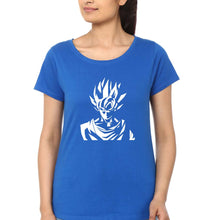 Load image into Gallery viewer, Anime Goku T-Shirt for Women-XS(32 Inches)-Royal Blue-Ektarfa.online
