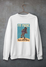 Load image into Gallery viewer, Music Unisex Sweatshirt for Men/Women-S(40 Inches)-White-Ektarfa.online
