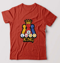 Load image into Gallery viewer, Ludo King T-Shirt for Men-S(38 Inches)-Brick Red-Ektarfa.online
