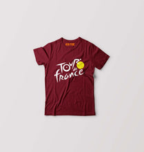 Load image into Gallery viewer, Tour de France Kids T-Shirt for Boy/Girl-Maroon-Ektarfa.online
