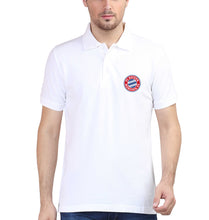 Load image into Gallery viewer, Bayern Munich Logo Polo T-Shirt for Men-S(38 Inches)-White-Ektarfa.co.in
