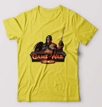 Load image into Gallery viewer, Game of War T-Shirt for Men-S(38 Inches)-Yellow-Ektarfa.online
