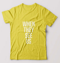 Load image into Gallery viewer, When They See Us T-Shirt for Men-Yellow-Ektarfa.online
