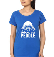 Load image into Gallery viewer, Cycling Adventure T-Shirt for Women-Royal Blue-Ektarfa.online
