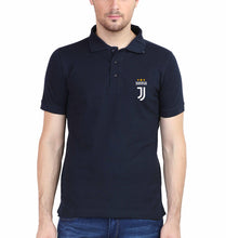 Load image into Gallery viewer, Juventus Logo Polo T-Shirt for Men-S(38 Inches)-Navy Blue-Ektarfa.co.in
