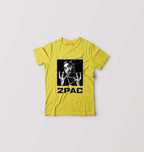 Load image into Gallery viewer, Tupac 2Pac Kids T-Shirt for Boy/Girl-Mustard Yellow-Ektarfa.online
