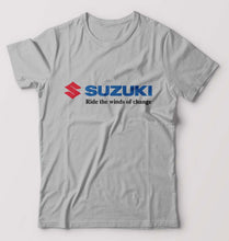 Load image into Gallery viewer, Suzuki T-Shirt for Men-S(38 Inches)-Grey Melange-Ektarfa.online
