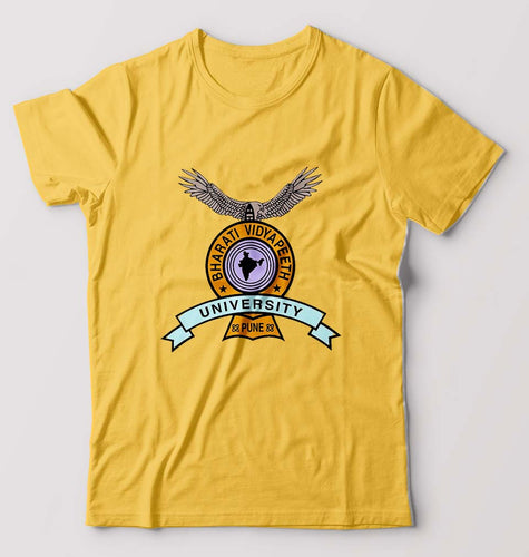 Bharati Vidyapeeth T-Shirt for Men-Golden Yellow-Ektarfa.online