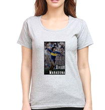 Load image into Gallery viewer, Diego Maradona T-Shirt for Women-Grey Melange-Ektarfa.online
