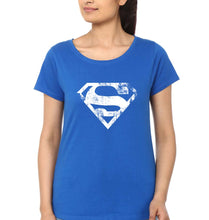 Load image into Gallery viewer, Superman Superhero T-Shirt for Women-Royal Blue-Ektarfa.online
