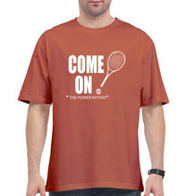 Load image into Gallery viewer, Tennis Oversized T-Shirt for Men-Coral-Ektarfa.online
