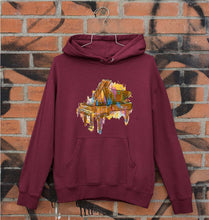 Load image into Gallery viewer, Piano Unisex Hoodie for Men/Women-Maroon-Ektarfa.online
