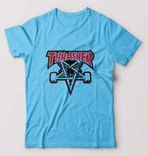 Load image into Gallery viewer, Thrasher T-Shirt for Men-S(38 Inches)-Light Blue-Ektarfa.online
