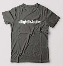 Load image into Gallery viewer, Right to Justice T-Shirt for Men-Charcoal-Ektarfa.online
