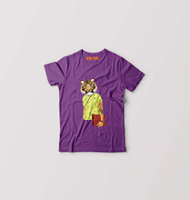 Load image into Gallery viewer, TIGER Kids T-Shirt for Boy/Girl-Purple-Ektarfa.online
